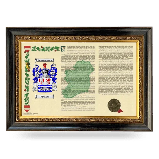 Kivlahen Armorial Landscape Framed - Heirloom