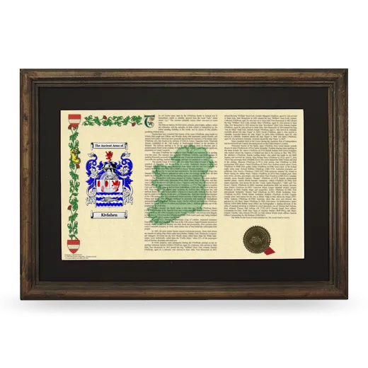 Kivlahen Deluxe Armorial Landscape Framed - Brown