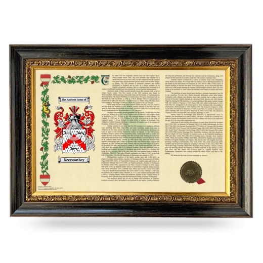 Neesworthey Armorial Landscape Framed - Heirloom