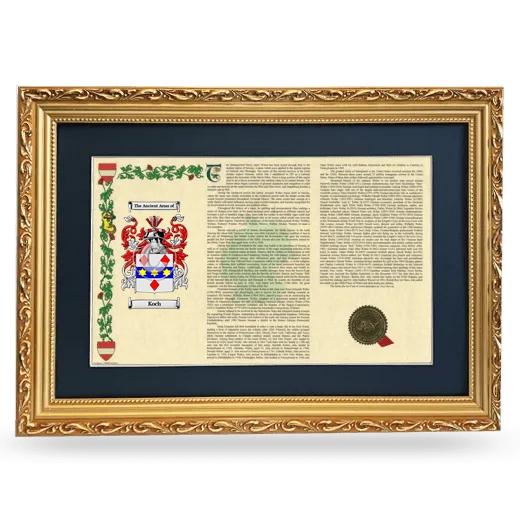 Koch Deluxe Armorial Landscape Framed - Gold