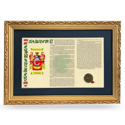 Czechowski Deluxe Armorial Landscape Framed - Gold