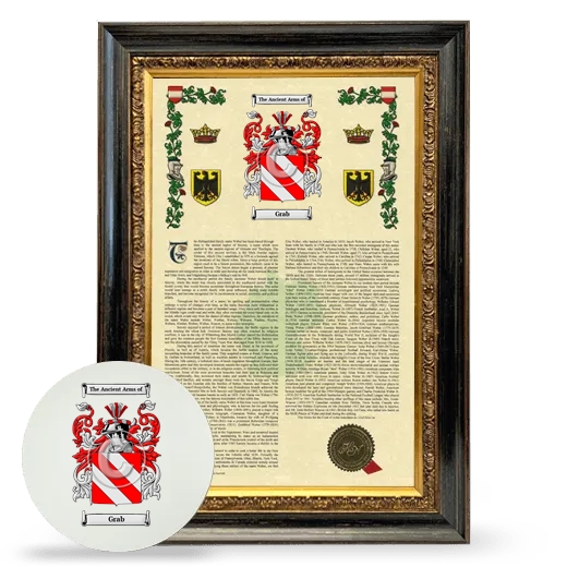 Grab Framed Armorial History and Mouse Pad - Heirloom