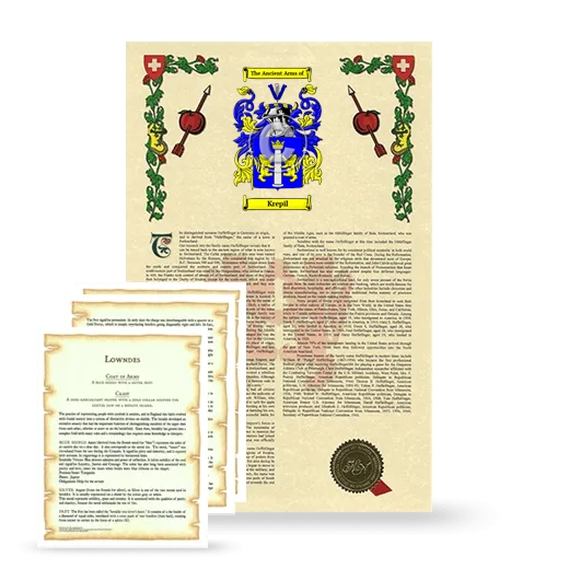 Krepil Armorial History and Symbolism package