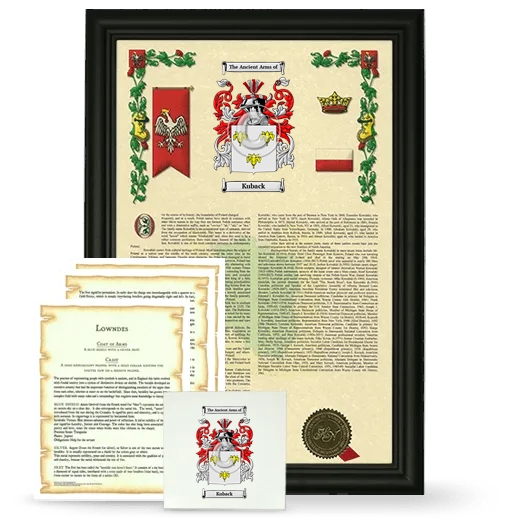 Kuback Framed Armorial, Symbolism and Large Tile - Black