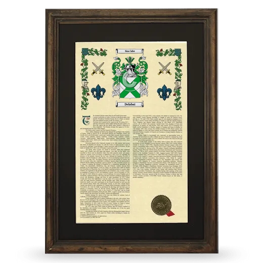 Delabai Deluxe Armorial Framed - Brown