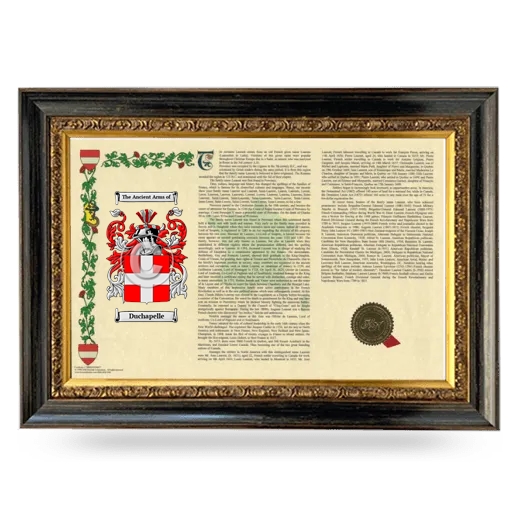 Duchapelle Armorial Landscape Framed - Heirloom