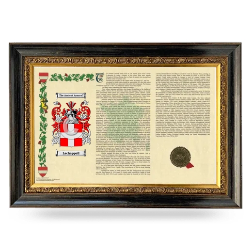 Lachappell Armorial Landscape Framed - Heirloom