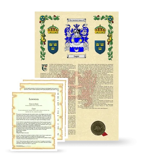 Lager Armorial History and Symbolism package