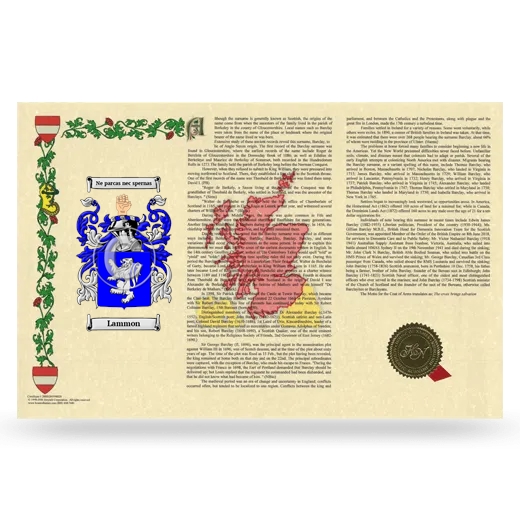 Lammon Armorial History Landscape Style