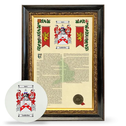 Lankerlan Framed Armorial History and Mouse Pad - Heirloom