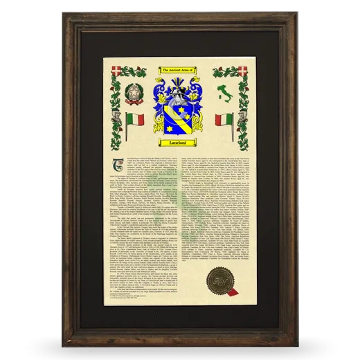 Lancioni Deluxe Armorial Framed - Brown