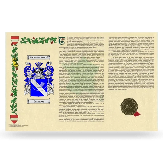 Laramee Armorial History Landscape Style