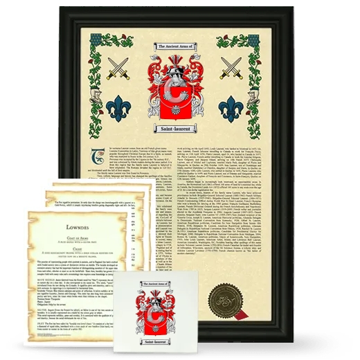 Saint-laurent Framed Armorial, Symbolism and Large Tile - Black