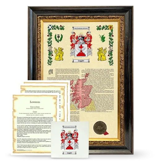 Leggitt Framed Armorial, Symbolism and Large Tile - Heirloom