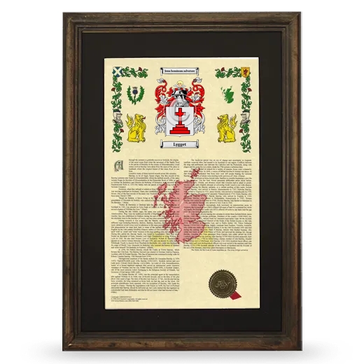 Lygget Deluxe Armorial Framed - Brown