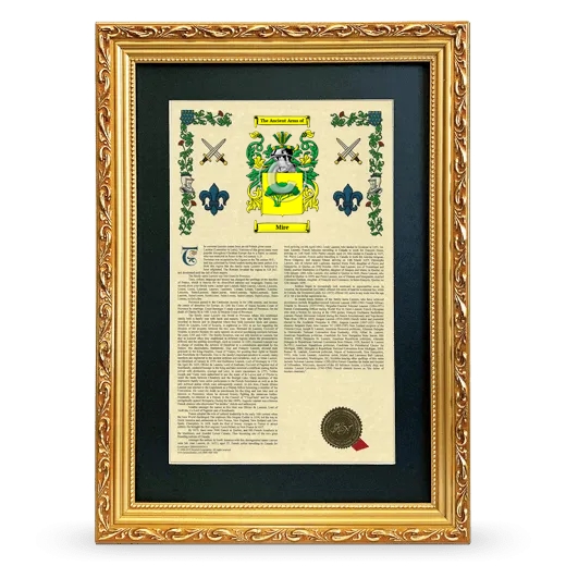 Mire Deluxe Armorial Framed - Gold