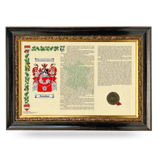 Demoinne Armorial Landscape Framed - Heirloom