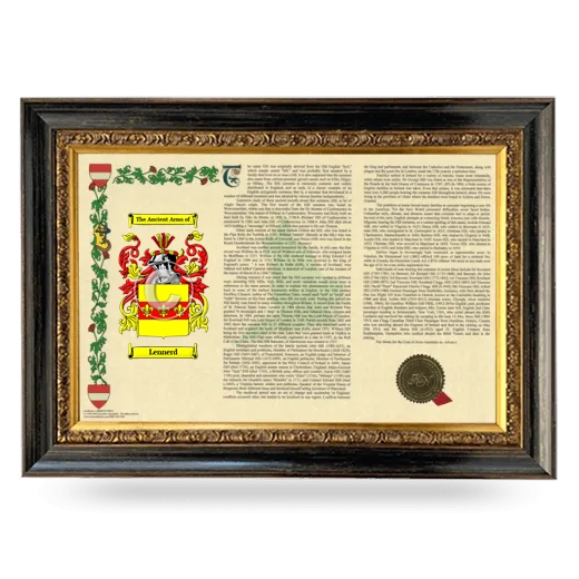 Lennerd Armorial Landscape Framed - Heirloom