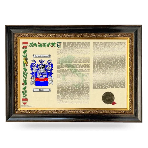 Liotti Armorial Landscape Framed - Heirloom