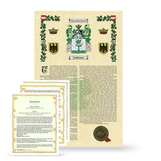 Lenderman Armorial History and Symbolism package