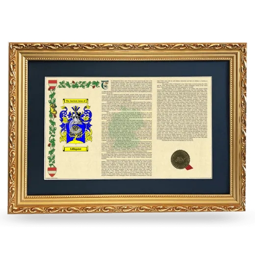 Lilliquist Deluxe Armorial Landscape Framed - Gold