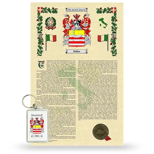 Deliso Armorial History and Keychain Package