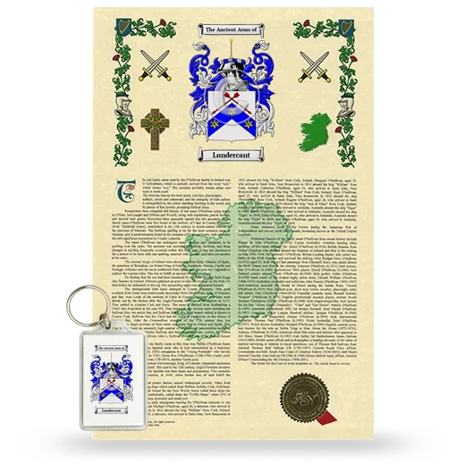 Lundercant Armorial History and Keychain Package