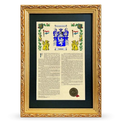 Looman Deluxe Armorial Framed - Gold