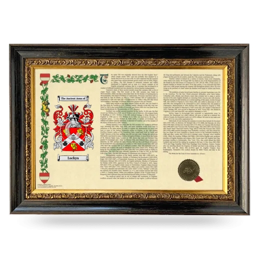 Luckyn Armorial Landscape Framed - Heirloom