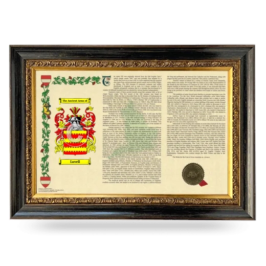 Luvell Armorial Landscape Framed - Heirloom