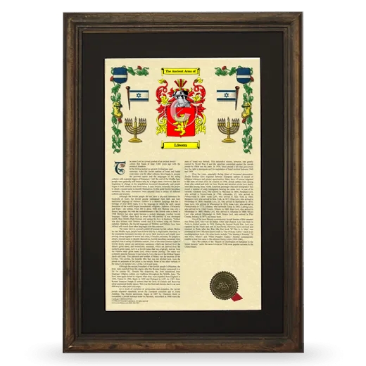 Löwen Deluxe Armorial Framed - Brown