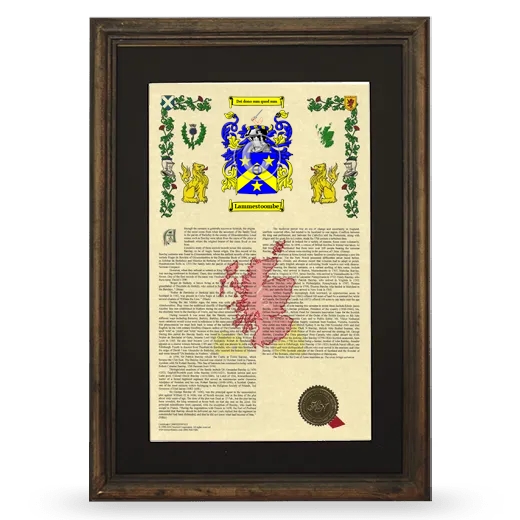 Lammestoombe Deluxe Armorial Framed - Brown