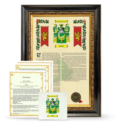 Louton Framed Armorial, Symbolism and Large Tile - Heirloom