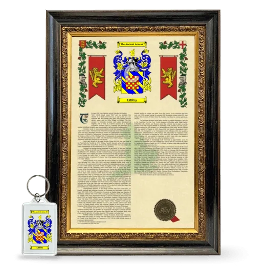 Lifithy Framed Armorial History and Keychain - Heirloom