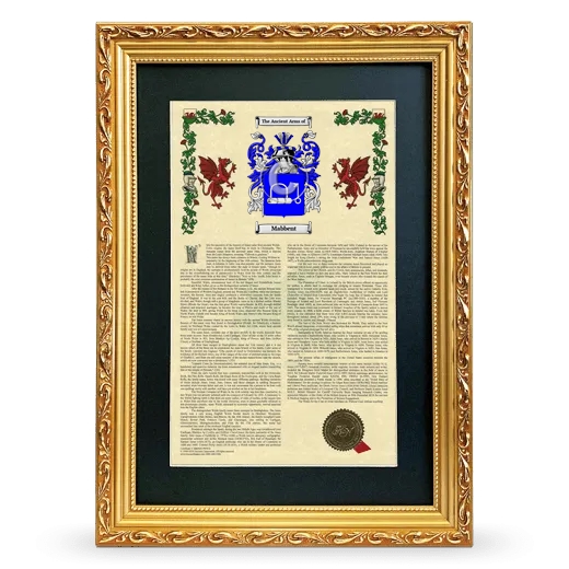 Mabbent Deluxe Armorial Framed - Gold