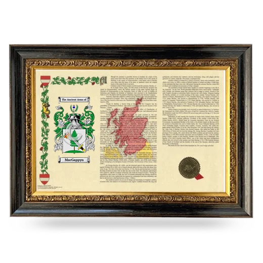 MacGappyn Armorial Landscape Framed - Heirloom