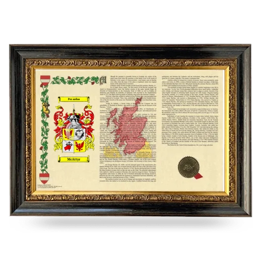 McAttyr Armorial Landscape Framed - Heirloom