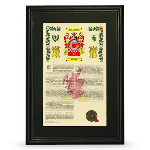 Cawley Deluxe Armorial Framed - Black