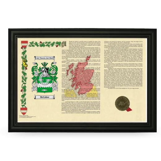 McCabee Armorial Landscape Framed - Black