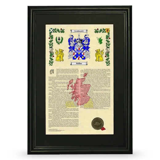 Hallon Deluxe Armorial Framed - Black