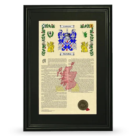 MacCullem Deluxe Armorial Framed - Black