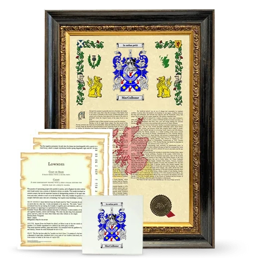 MacCullume Framed Armorial, Symbolism and Large Tile - Heirloom