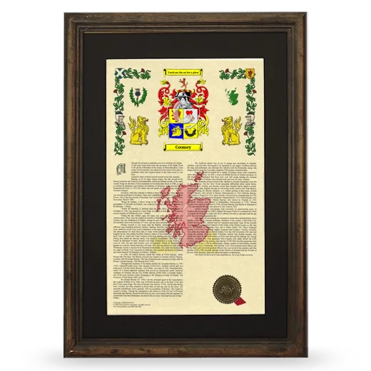 Coomey Deluxe Armorial Framed - Brown