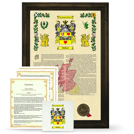 McHard Framed Armorial, Symbolism and Large Tile - Brown