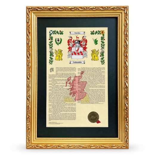Corkandale Deluxe Armorial Framed - Gold