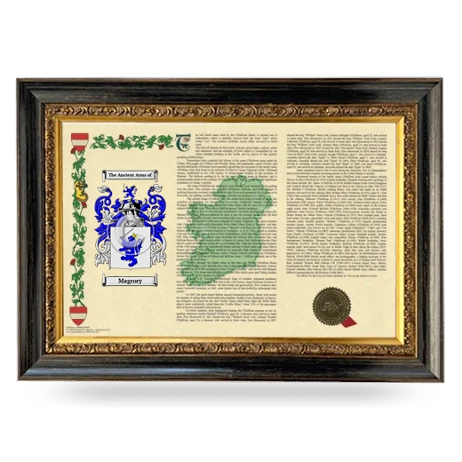 Magrory Armorial Landscape Framed - Heirloom