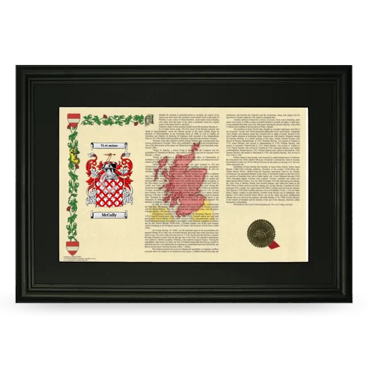 McCully Deluxe Armorial Landscape Framed- Black