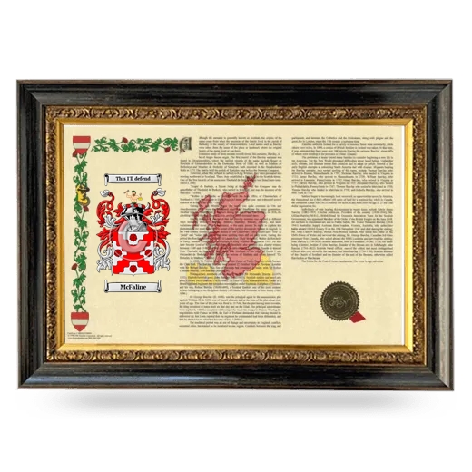 McFaline Armorial Landscape Framed - Heirloom