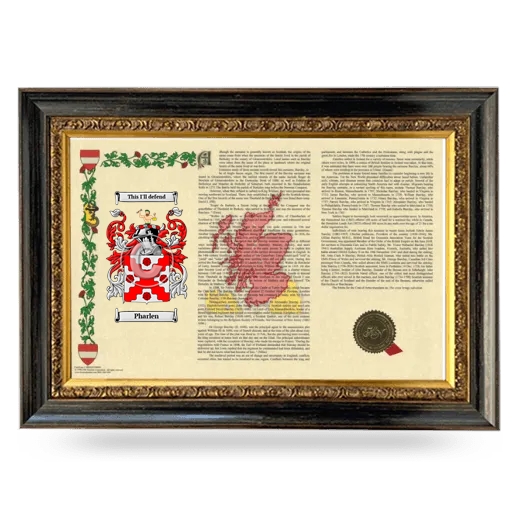 Pharlen Armorial Landscape Framed - Heirloom