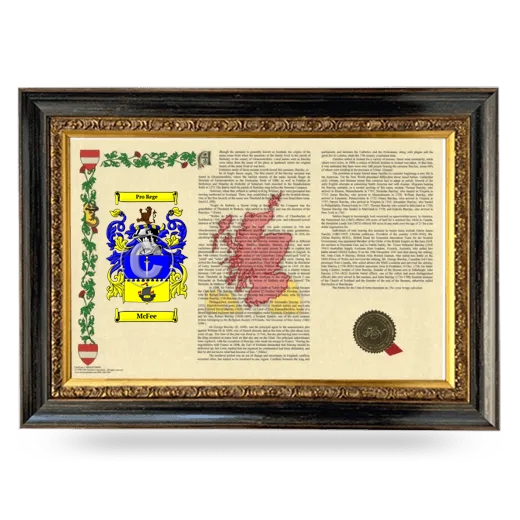 McFee Armorial Landscape Framed - Heirloom